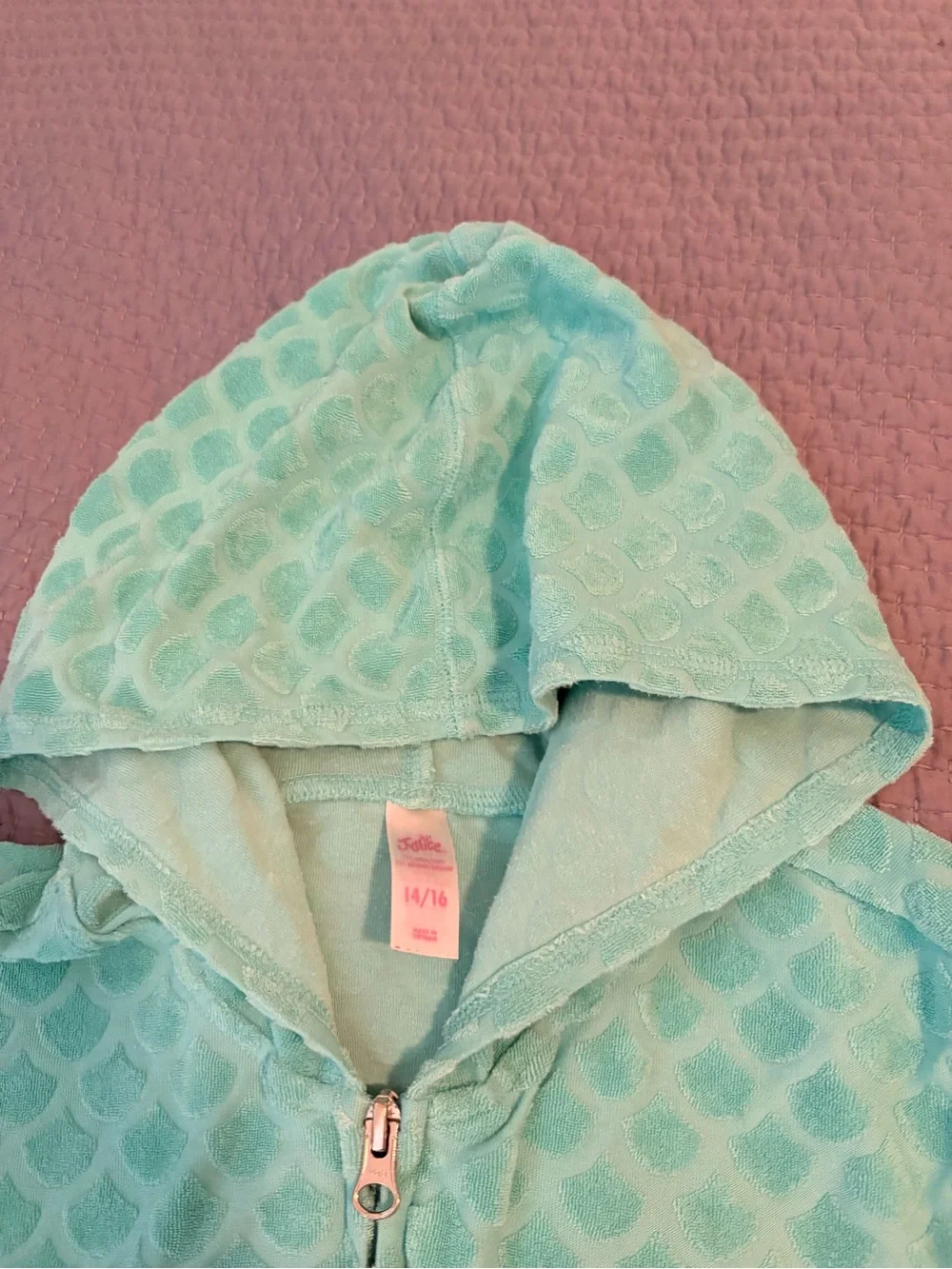 Justice Girls Mermaid Full Zip Cover Up